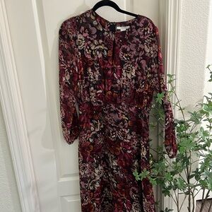 Chiffon floral maxi dress